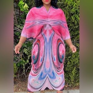 Tri Color Dress. OS.